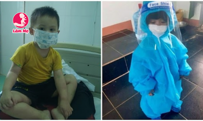 Bé trai 3 tuổi vừa chữa ung thư vừa chữa nCoV